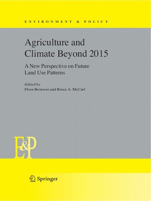 cover image of Agriculture and Climate Beyond 2015